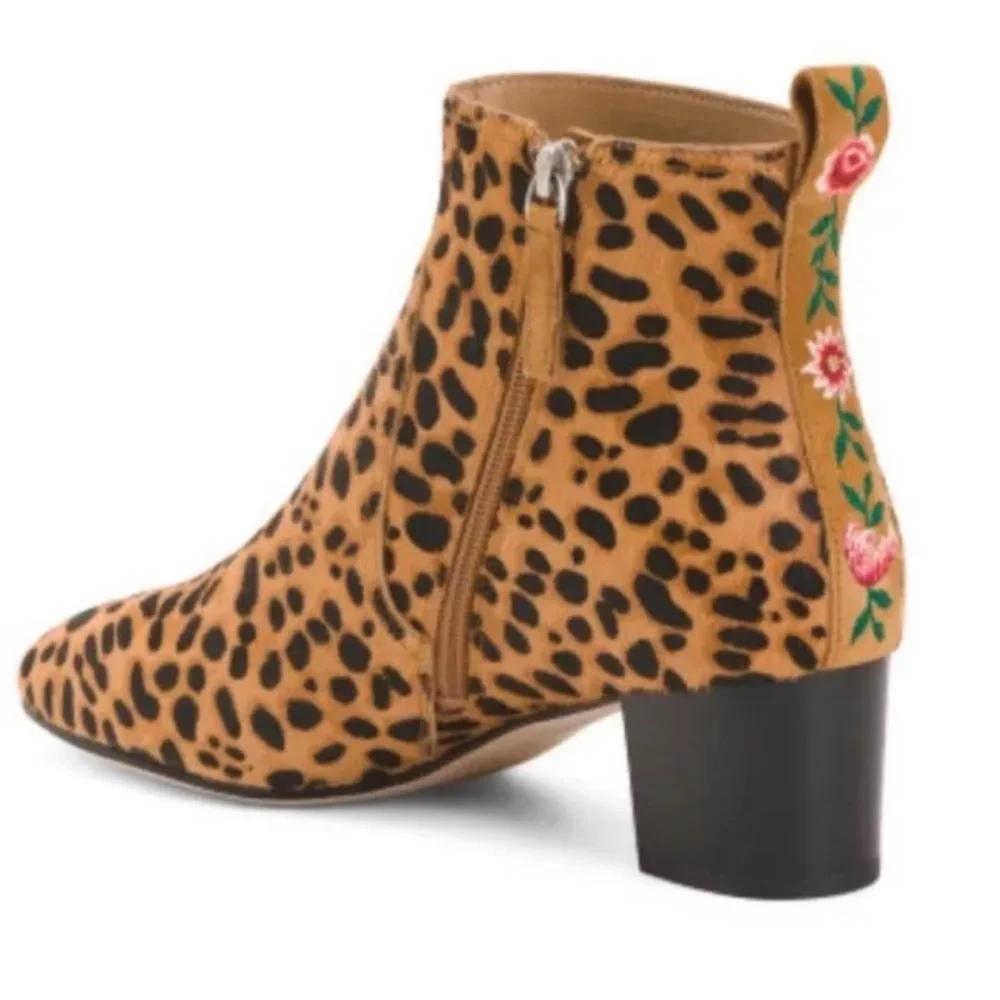 JOHNNY WAS Leopard Heeled Boot - Picture 2 of 8